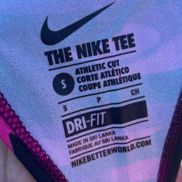 Nike Dri-Fit Running Tank Criss Cross Racer Back Center Swoosh Fitted Camouflage - Picture 5 of 8